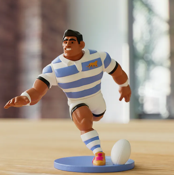 Figurine 3D Rugby